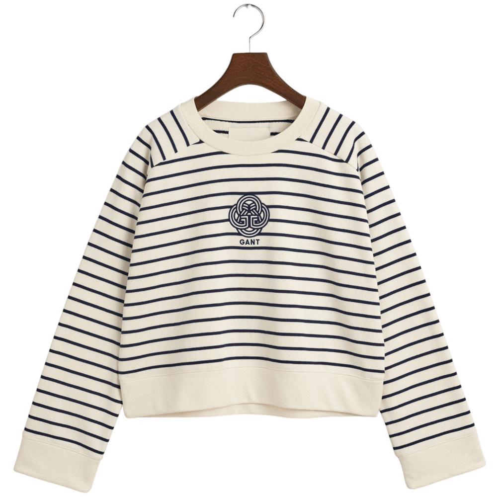 Gant Striped Monogram Sweater